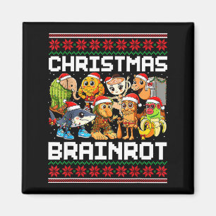 Funny Christmas Italian Brain Rot Italian Brainrot Magnet
