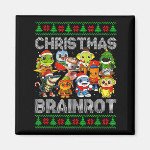 Funny Christmas Italian Brain Rot Italian Brainrot Magnet
