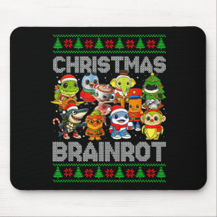 Funny Christmas Italian Brain Rot Italian Brainrot Mouse Pad