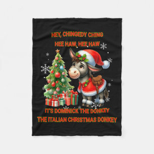 Funny Christmas Italian Christmas Dominick The Fleece Blanket