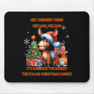 Funny Christmas Italian Christmas Dominick The Mouse Pad