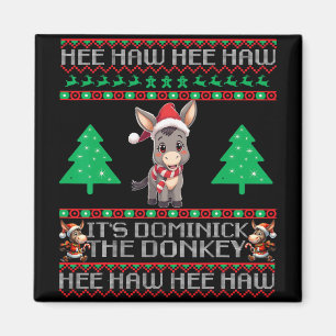 Funny Christmas Italian Christmas Donkey Dominick Magnet