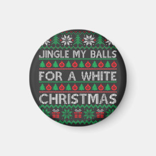 Funny Christmas - jingle my balls  Magnet