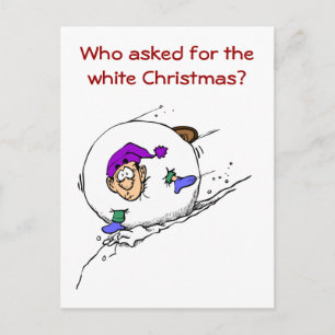 Funny Christmas Jokes Holiday Postcard