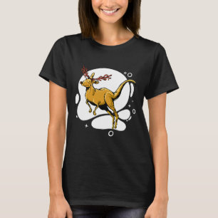 Funny Christmas Kangaroo Reindeer Australia Men Wo T-Shirt