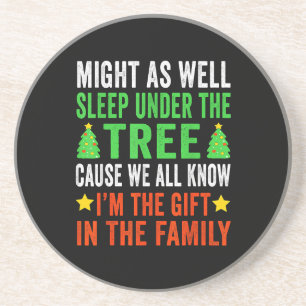 Funny Christmas Kids Christmas Pyjamas Girls Boys Coaster