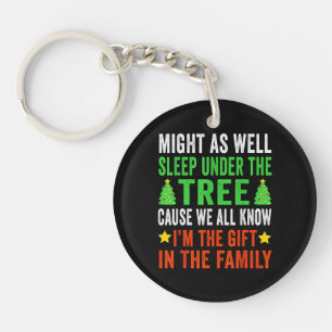 Funny Christmas Kids Christmas Pyjamas Girls Boys Key Ring