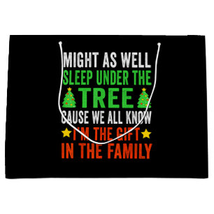 Funny Christmas Kids Christmas Pyjamas Girls Boys Large Gift Bag