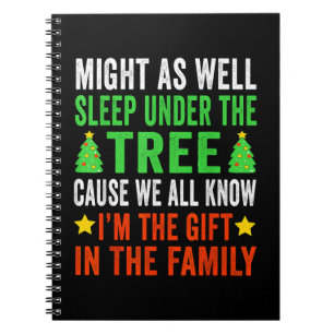 Funny Christmas Kids Christmas Pyjamas Girls Boys Notebook