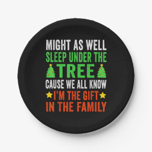 Funny Christmas Kids Christmas Pyjamas Girls Boys Paper Plate