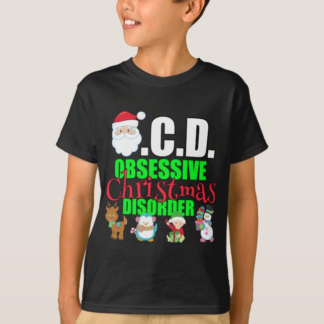 Funny Christmas Kids Holiday T-Shirt (Front)