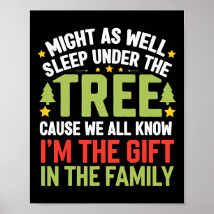 Funny Christmas Kids Mens Xmas Pyjamas Women Boys Poster