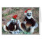 Funny Christmas Lemurs Greeting Card