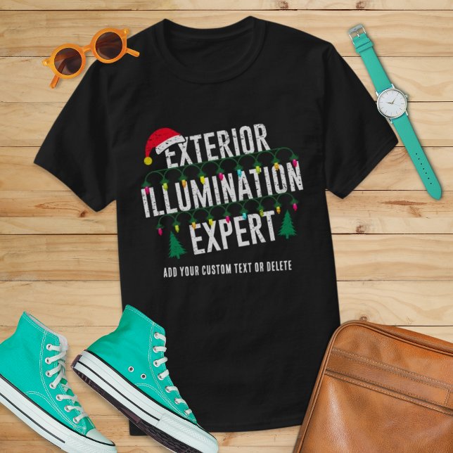 Funny Christmas Lights Exterior Illumination T-Shirt (Creator Uploaded)