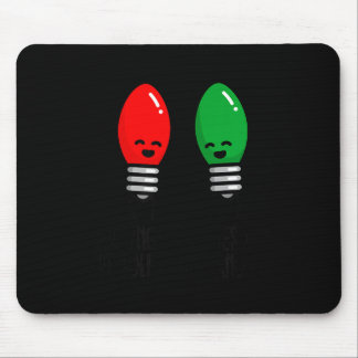 Funny Christmas Lights Pun Working Over Holidays_  Mouse Pad