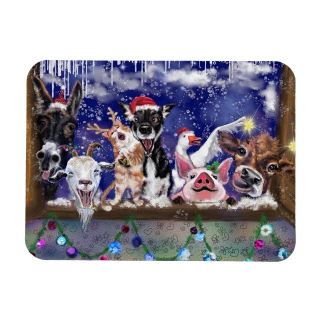 Funny Christmas Magnet (Horizontal)