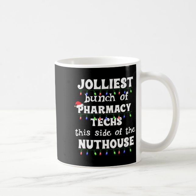 Funny Christmas Matching Group Work Pharmacy Techn Coffee Mug (Right)