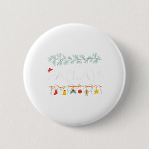 Funny Christmas Math Fa La 8 Gift For Teacher T-Sh 6 Cm Round Badge