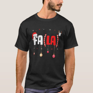 Funny Christmas Math Teacher Fa La8 Equations Fa L T-Shirt