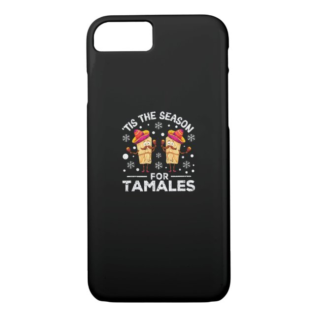 Funny Christmas Mexican Food Tis The Season For Ta Case-Mate iPhone Case (Back)
