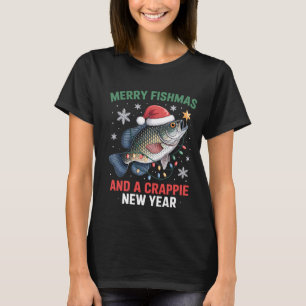 Funny Christmas Minnow Bait Fish Trap Angler fishi T-Shirt