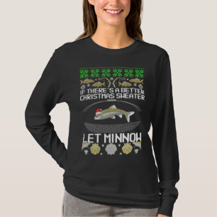 Funny Christmas Minnow Bait Fish Trap Angler fishi T-Shirt