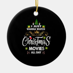 Funny Christmas Movie , Christmas Movies Ceramic Ornament