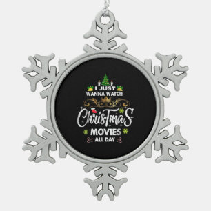 Funny Christmas Movie , Christmas Movies Snowflake Pewter Christmas Ornament
