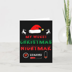 Funny Christmas My Worst For Gamers  Card