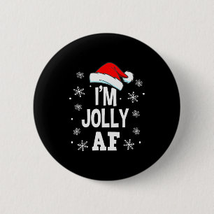 Funny Christmas Naughty Adults Pajama, Santa I'm J 6 Cm Round Badge