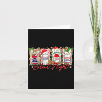 Funny Christmas Nurse Silent Night Medical Humor 