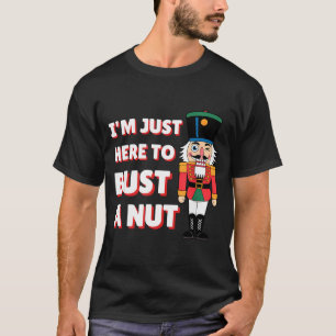 Funny Christmas Nutcracker- Bust A Nut Funny Mens  T-Shirt