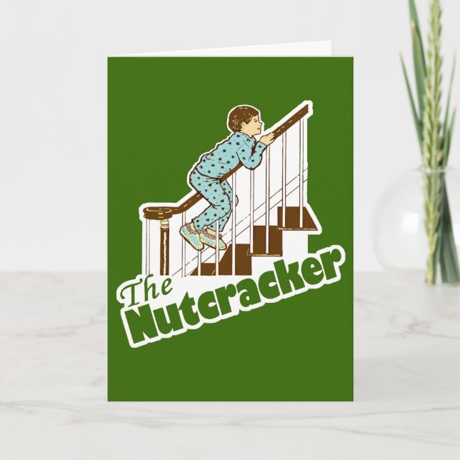Funny Christmas Nutcracker Holiday Card (Front)