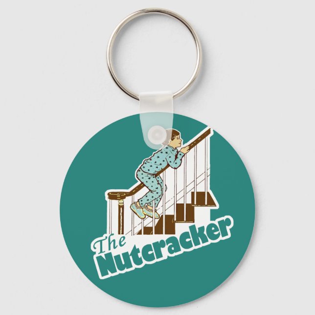 Funny Christmas Nutcracker Key Ring (Front)