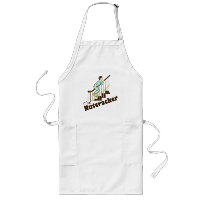 Funny Christmas Nutcracker Long Apron (Front)