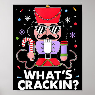 Funny Christmas Nutcracker Men Kids Teen Boys What Poster