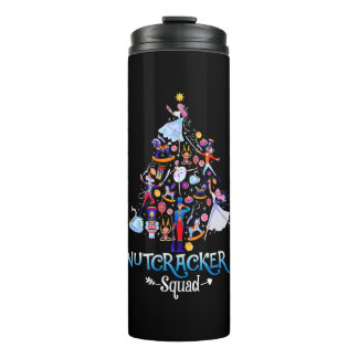 Funny Christmas Nutcracker Squad Ballet Dance Kids Thermal Tumbler