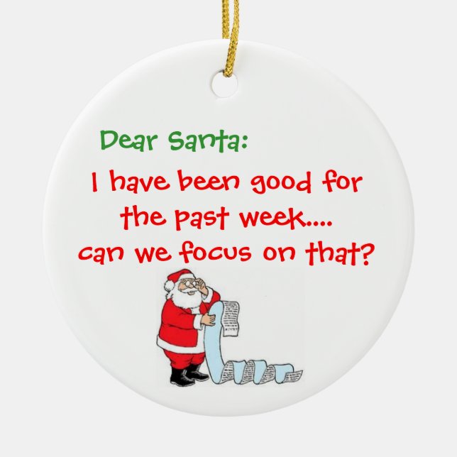 Funny Christmas Ornament (Front)