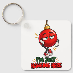 Funny Christmas Ornament Holiday Sarcastic Humor Key Ring