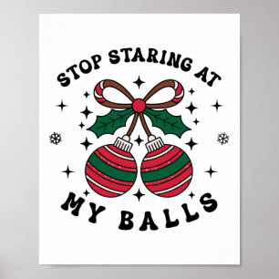 Funny Christmas Ornament Joke Holiday Humour Poster