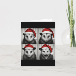 Funny Christmas Ossum Santa Photo Booth  Card