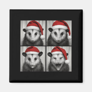 Funny Christmas Ossum Santa Photo Booth Magnet
