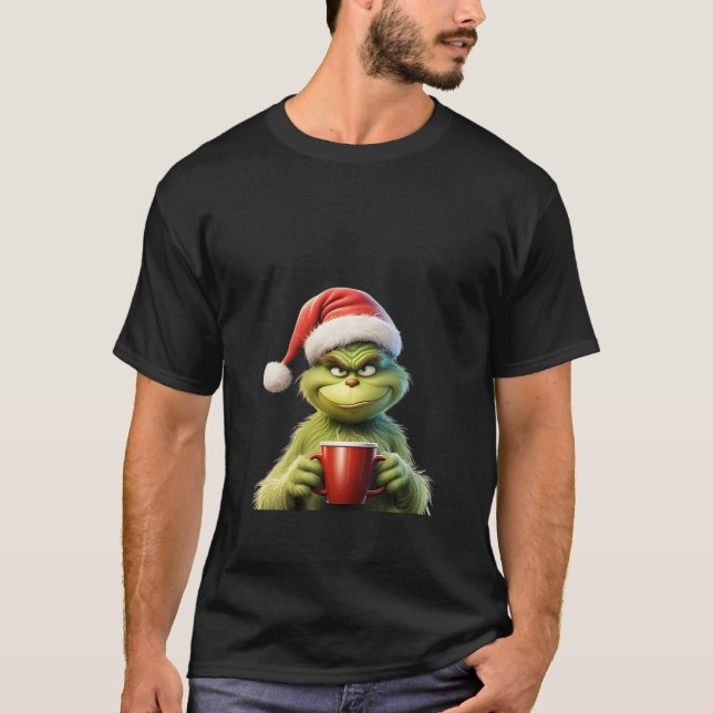 Funny Christmas Outfit Scrooge No More Anti Christ T-Shirt (Front)