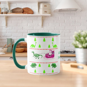 Funny Christmas Pajama Dinosaur, Xmas Party Mug