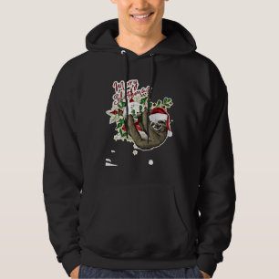 Funny Christmas Pajama Merry Slothmas Hoodie