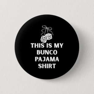 Funny Christmas Pajama Naughty Or Nice I’m Here Fo 6 Cm Round Badge