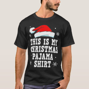 Funny Christmas Pajama Pj Outfit Mens Womens  T-Shirt