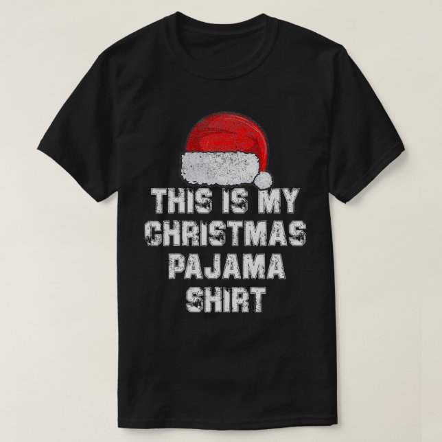 Funny Christmas Pajama Pj Tee Men Women & Kid  (Design Front)