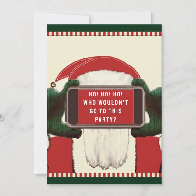 Funny Christmas Party Invitations (Front)