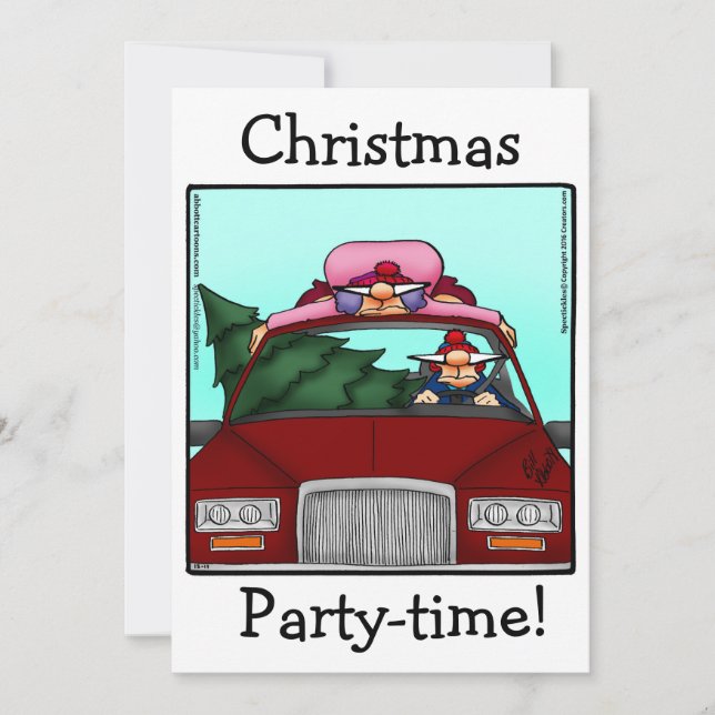 Funny Christmas Party Invitations (Front)